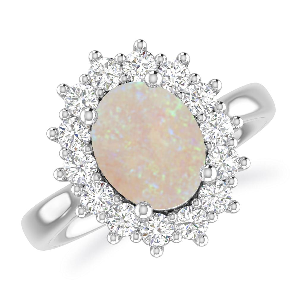 White Gold - Opal