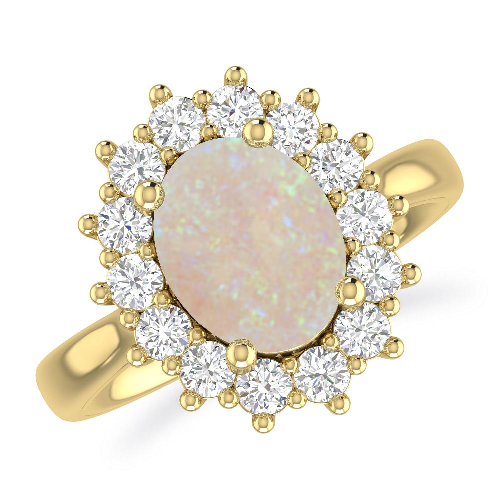 Yellow Gold - Opal