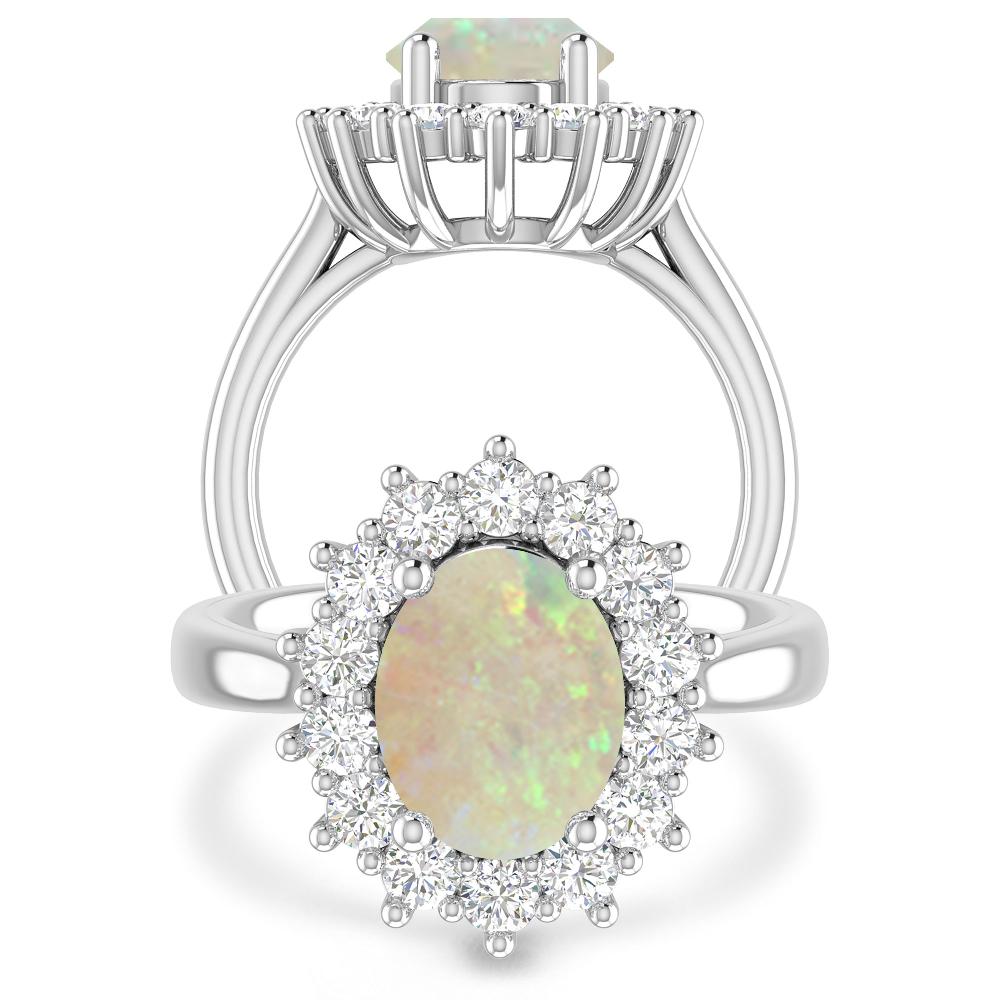 White Gold - Opal