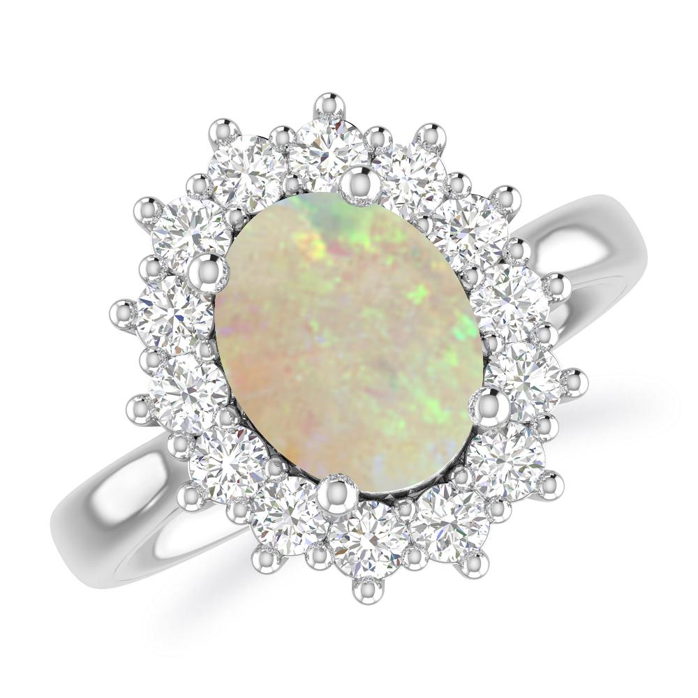 White Gold - Opal