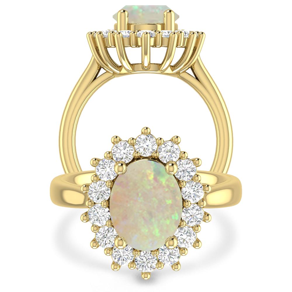 Yellow Gold - Opal