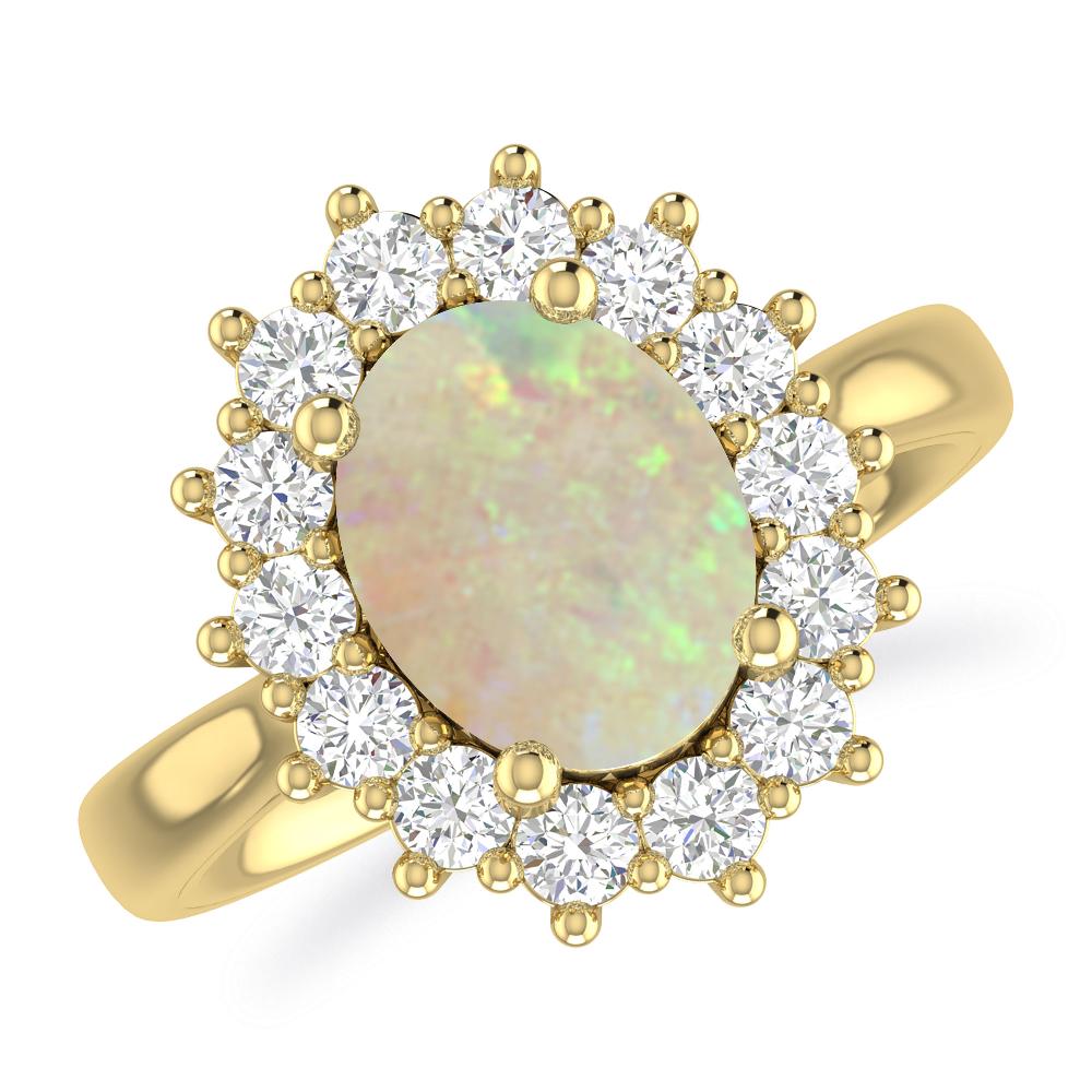 Yellow Gold - Opal