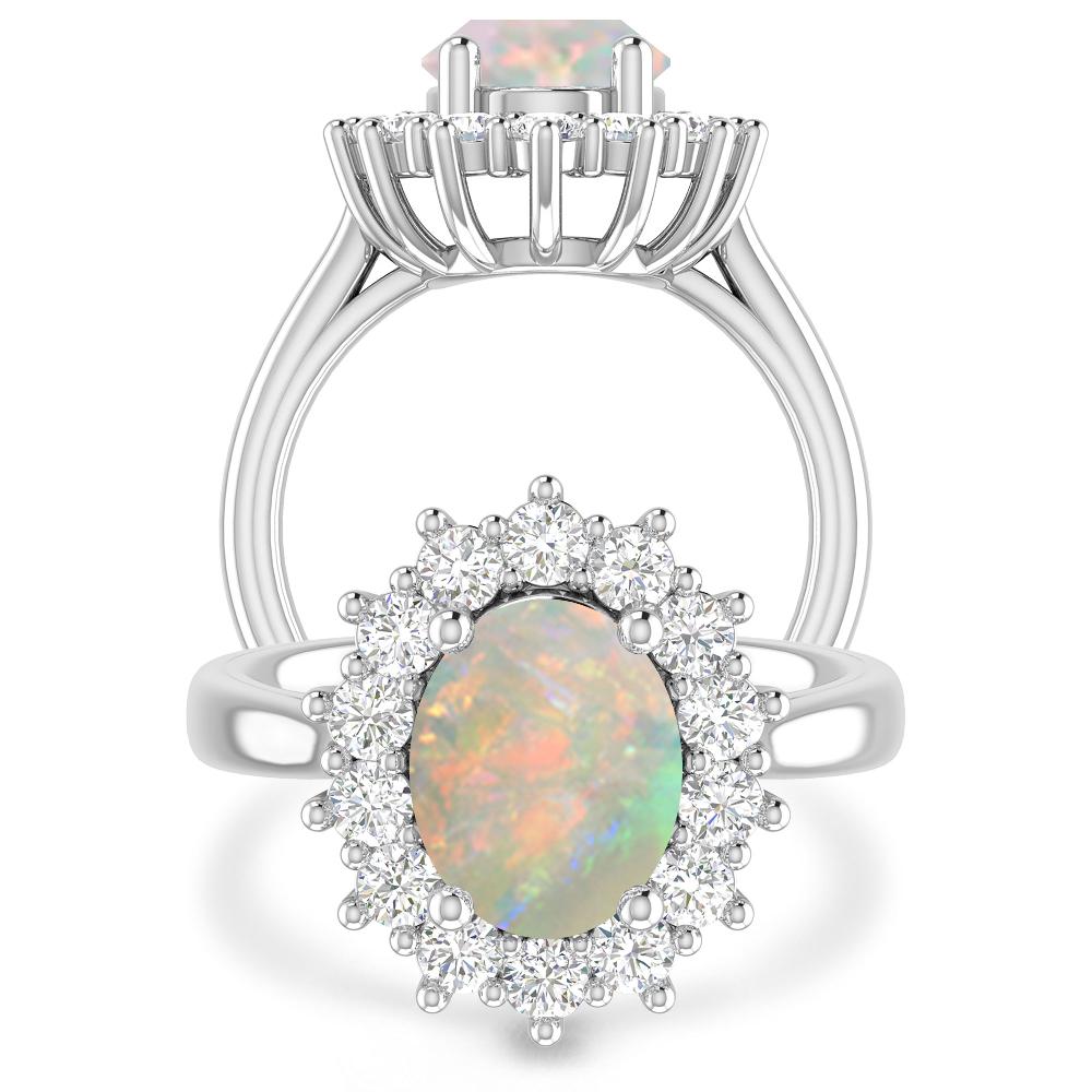 White Gold - Opal