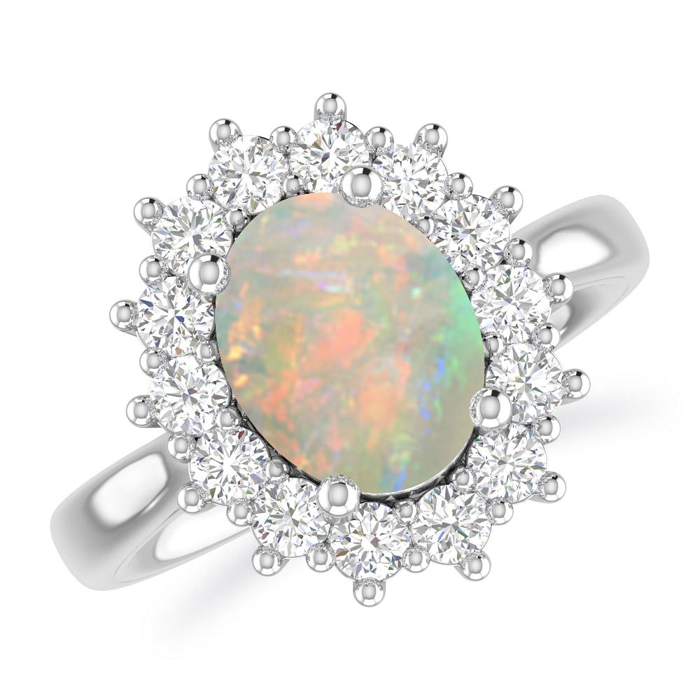 White Gold - Opal