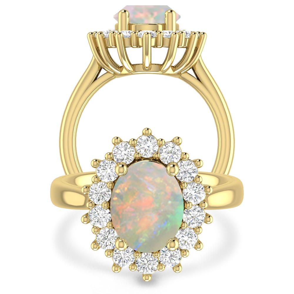 Yellow Gold - Opal