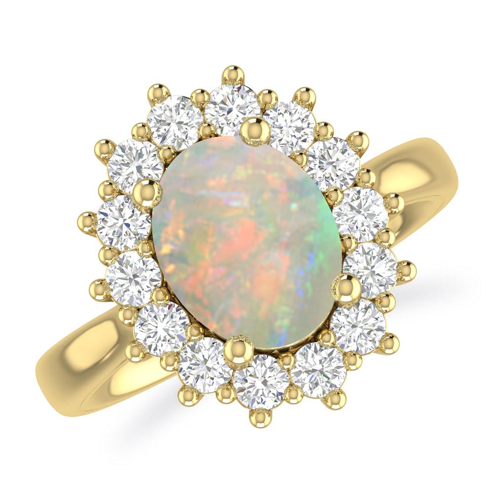 Yellow Gold - Opal