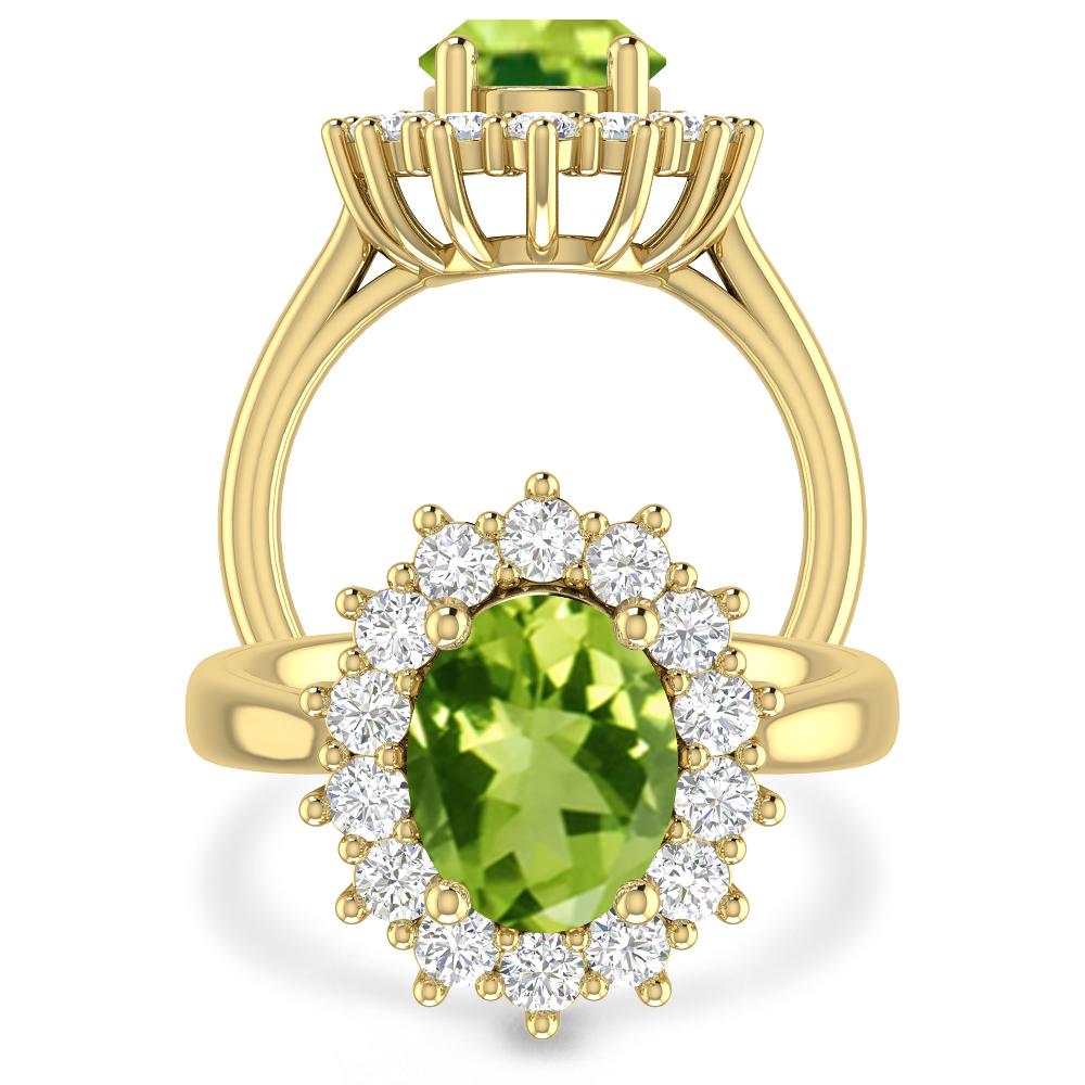 Yellow Gold - Peridot