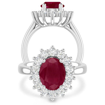 White Gold - Ruby