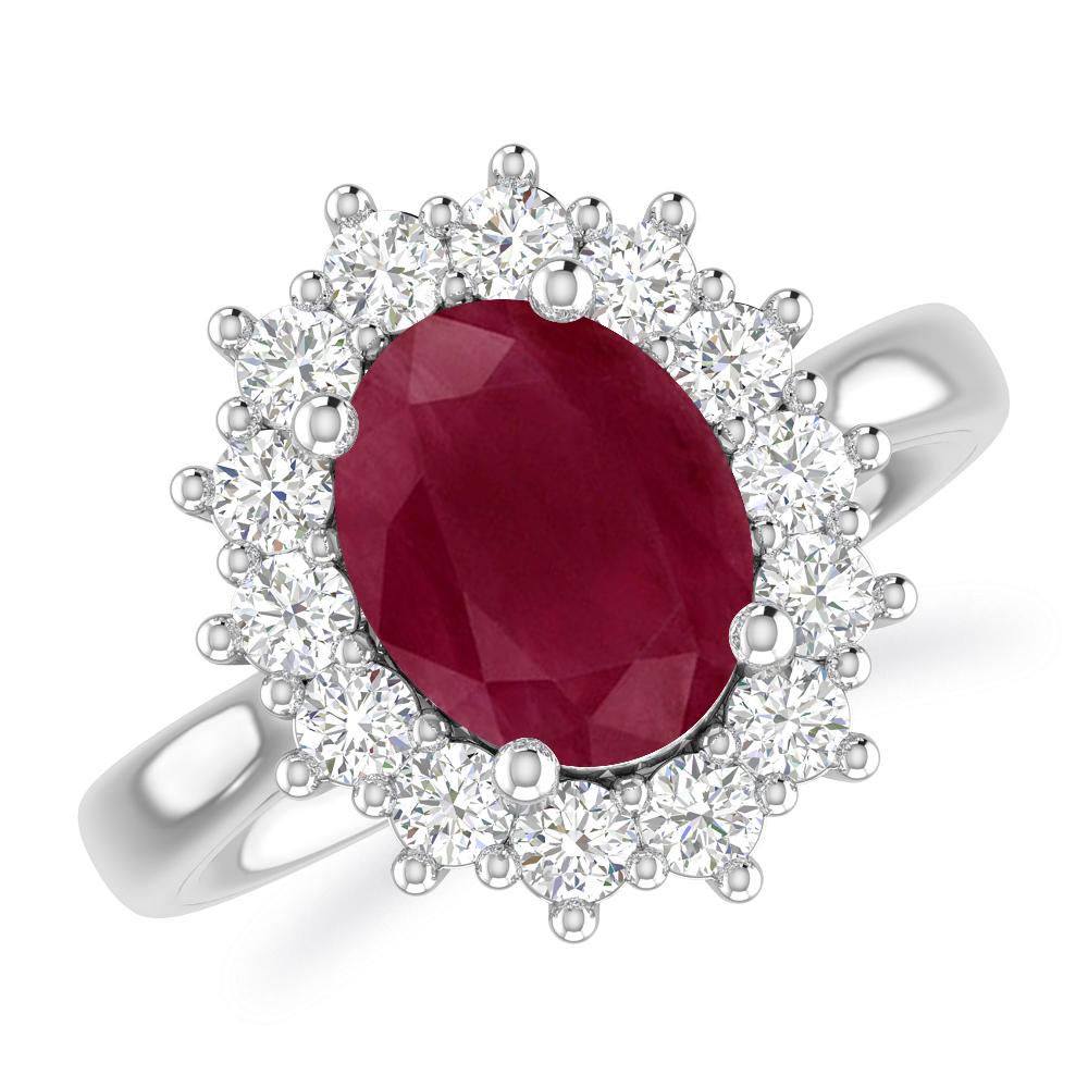 White Gold - Ruby