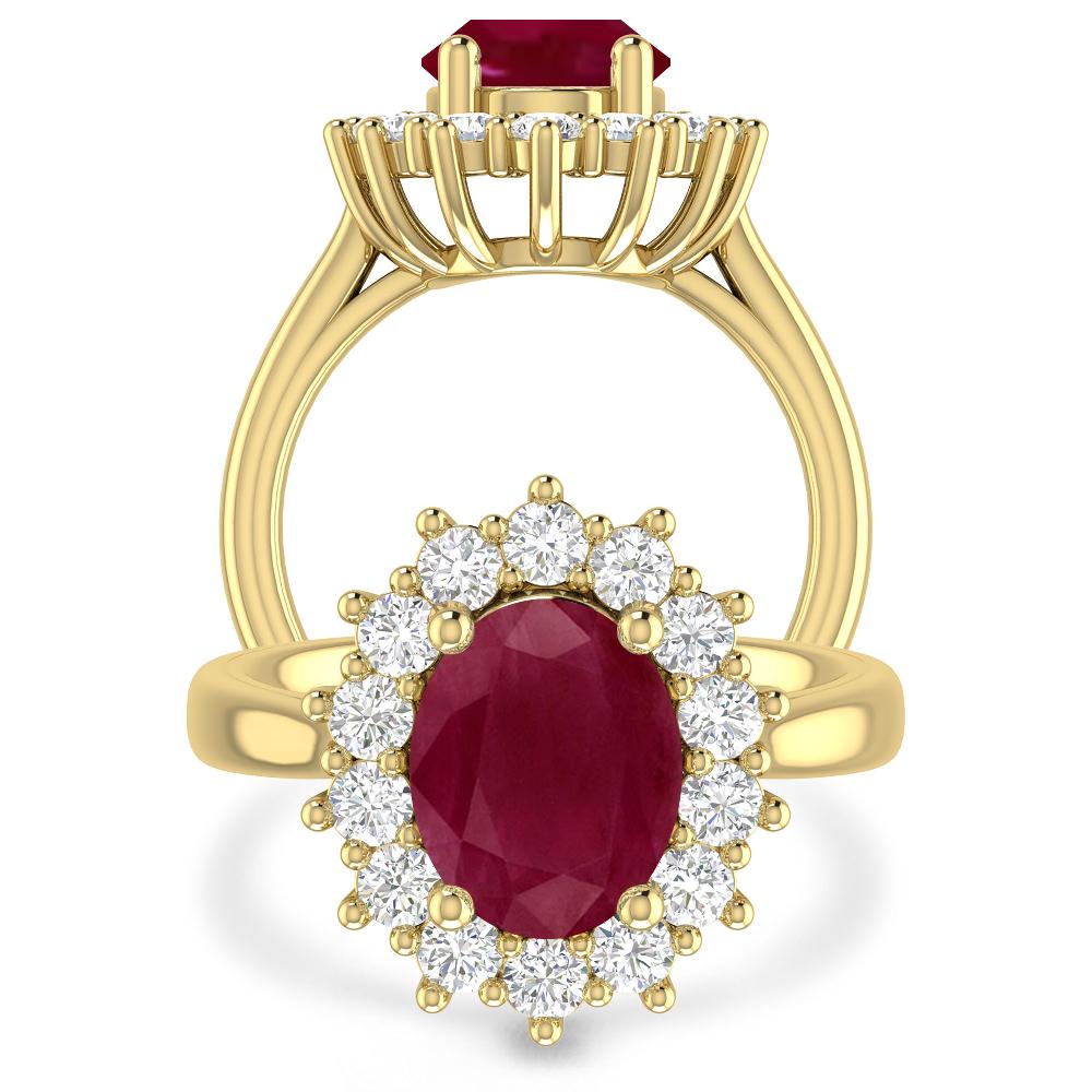 Yellow Gold - Ruby