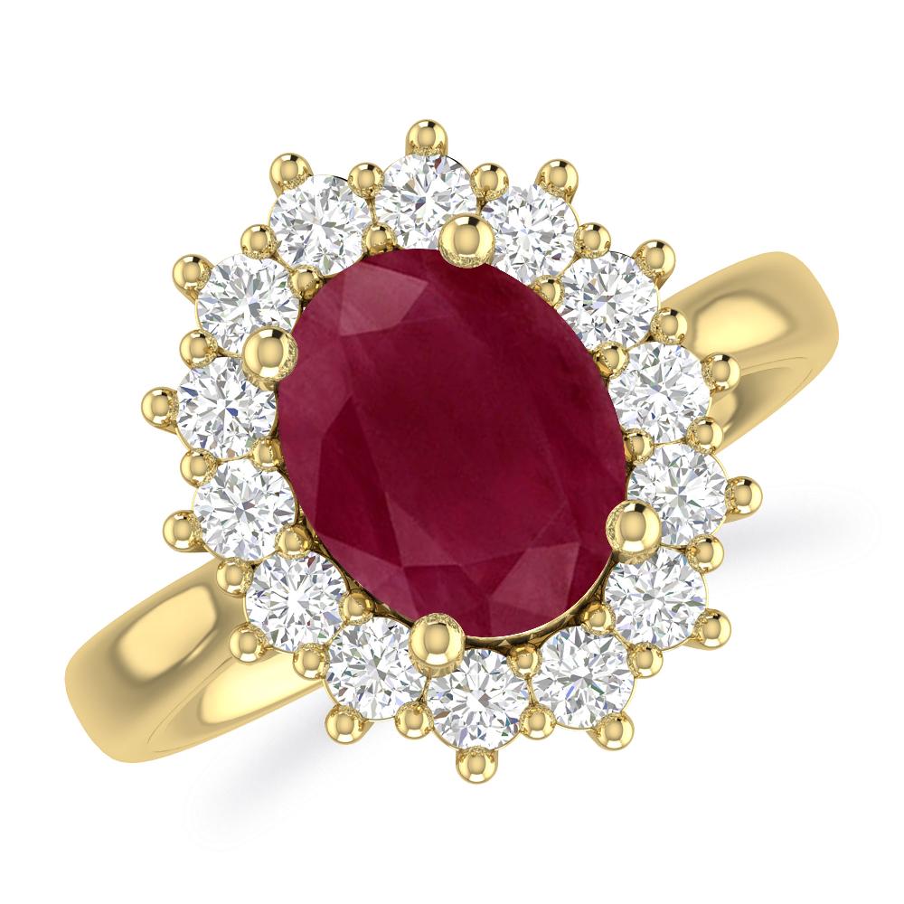 Yellow Gold - Ruby