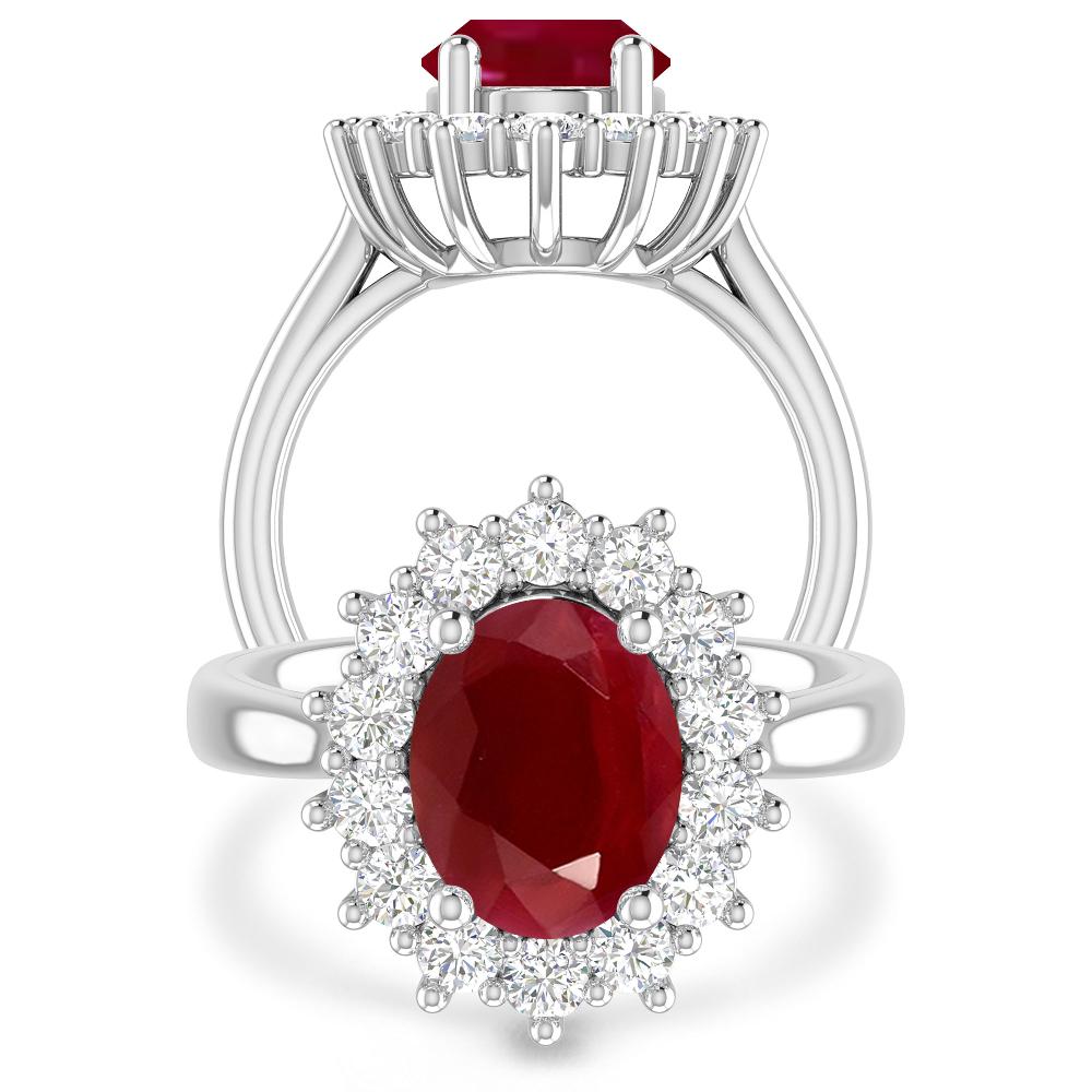 White Gold - Ruby