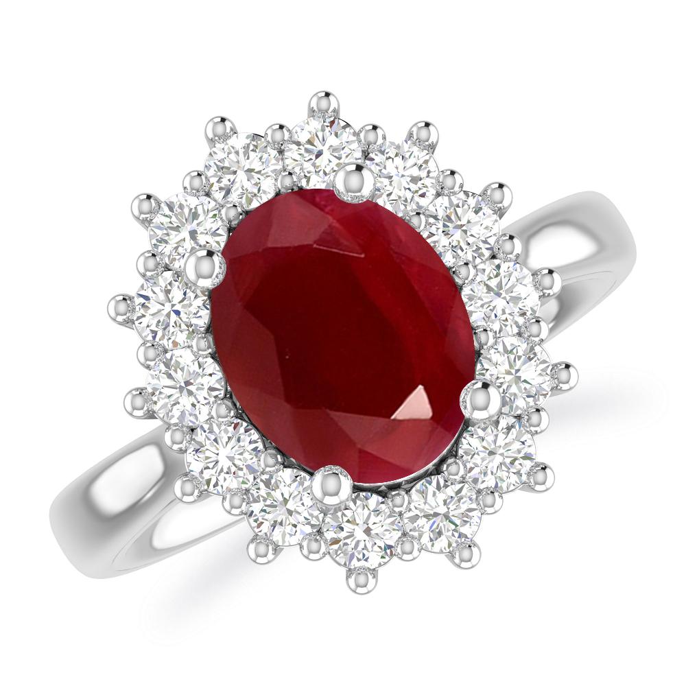 White Gold - Ruby