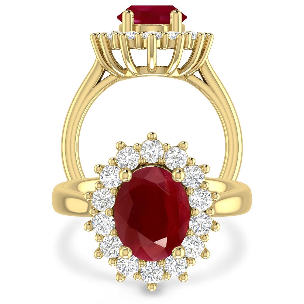 Yellow Gold - Ruby