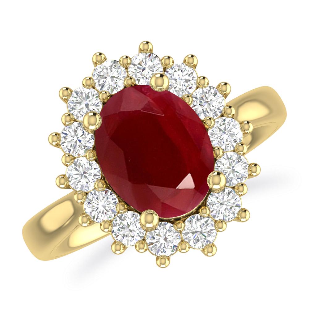 Yellow Gold - Ruby