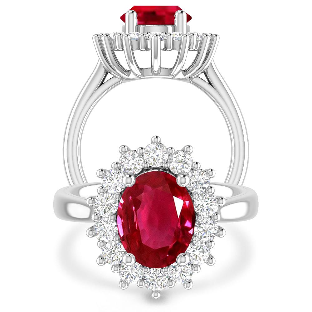 White Gold - Ruby