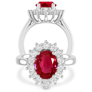 White Gold - Ruby