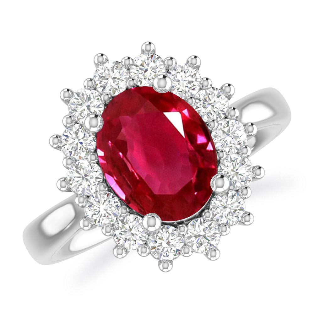 White Gold - Ruby