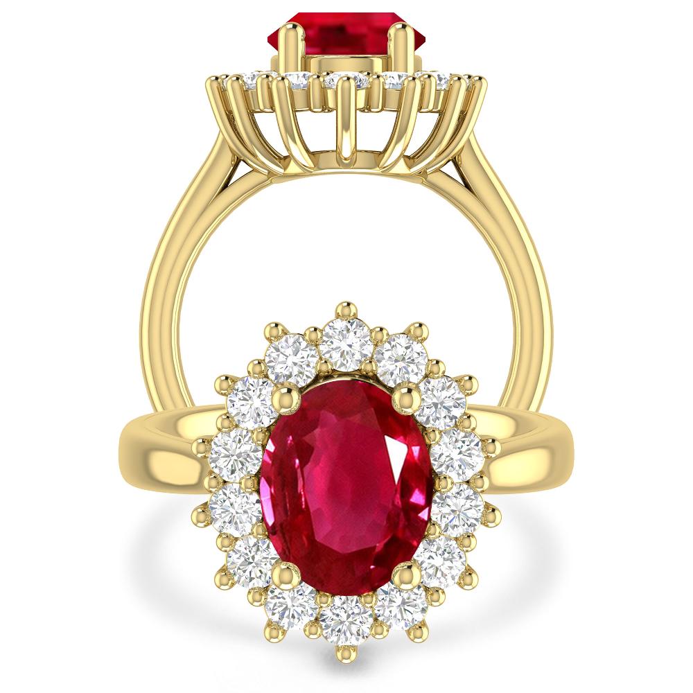 Yellow Gold - Ruby