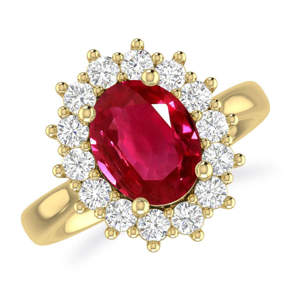 Yellow Gold - Ruby