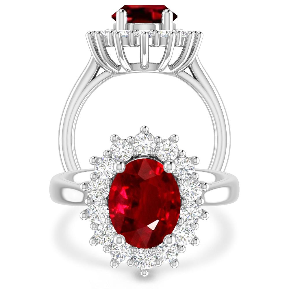 White Gold - Ruby