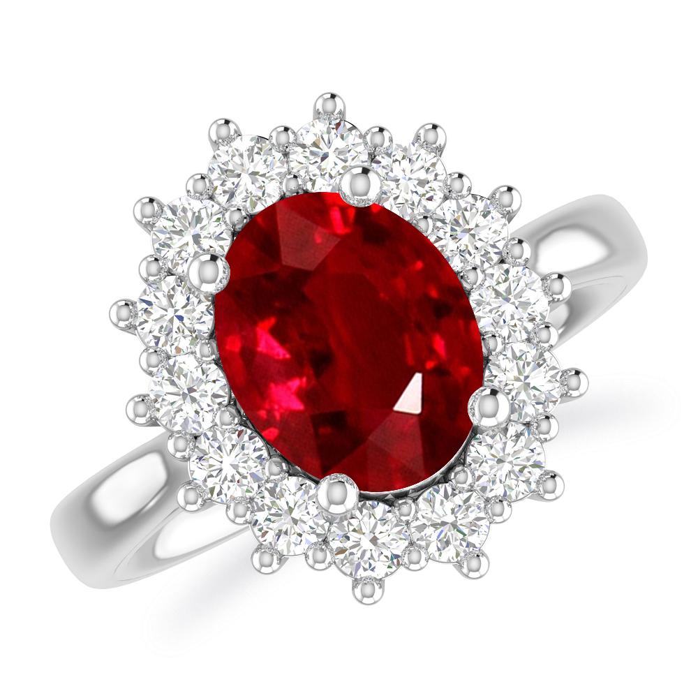 White Gold - Ruby