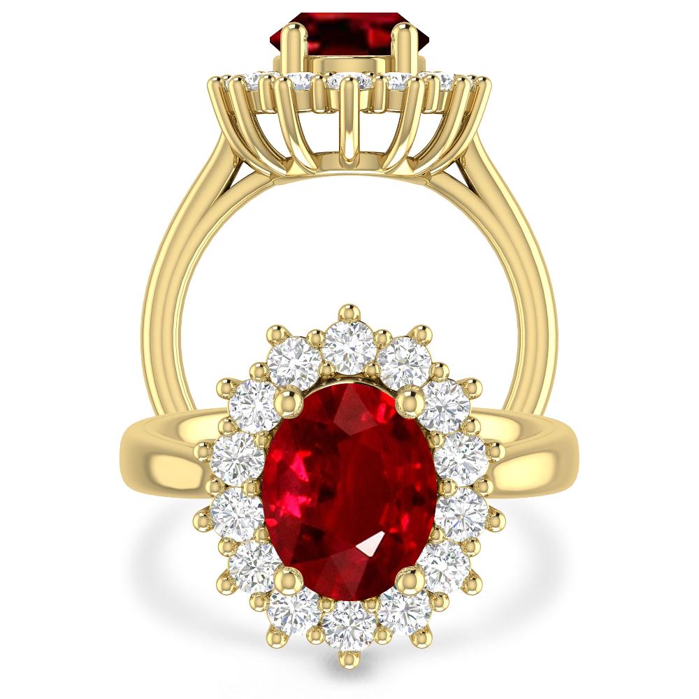 Yellow Gold - Ruby