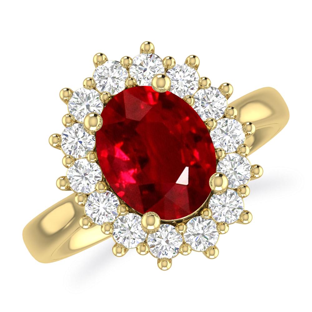 Yellow Gold - Ruby