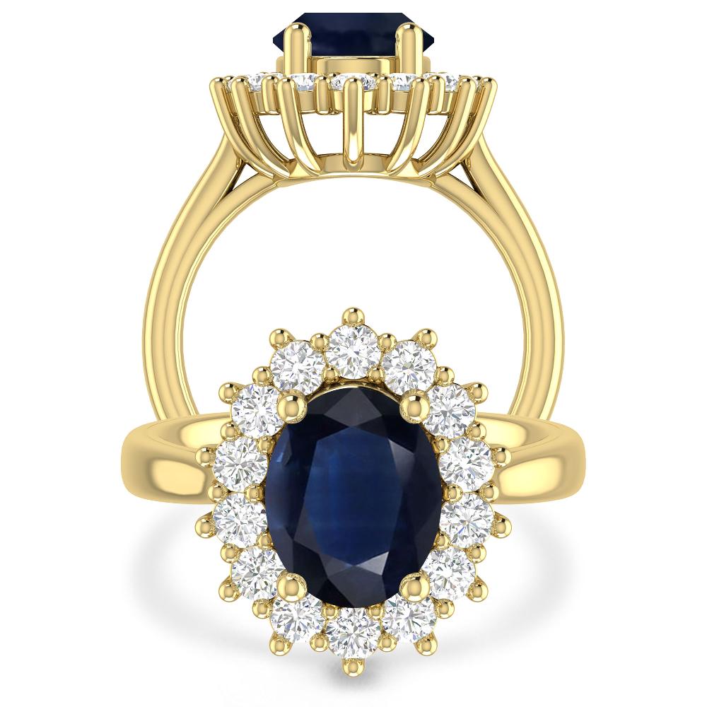 Yellow Gold - Sapphire