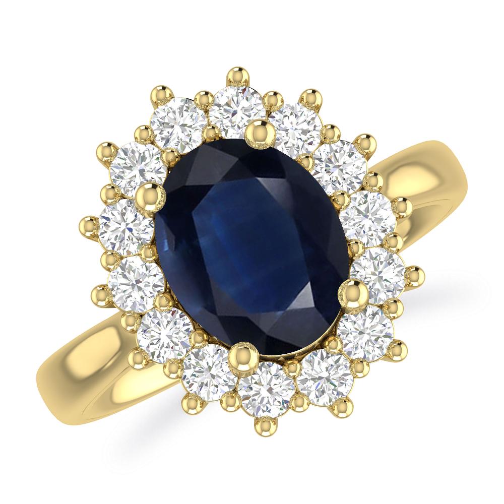 Yellow Gold - Sapphire