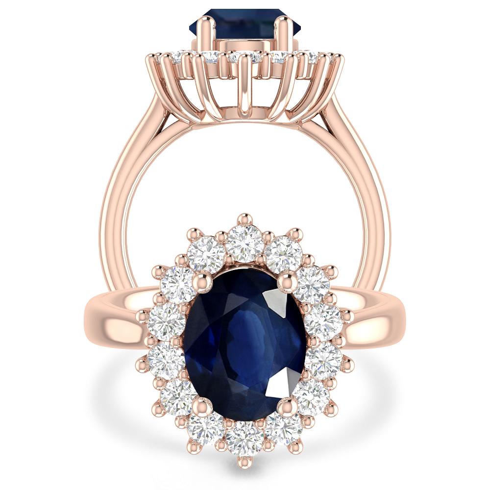 Rose Gold - Sapphire