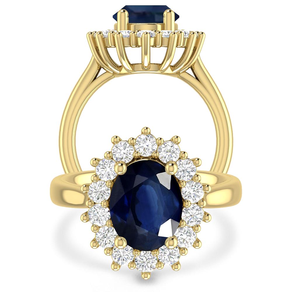 Yellow Gold - Sapphire