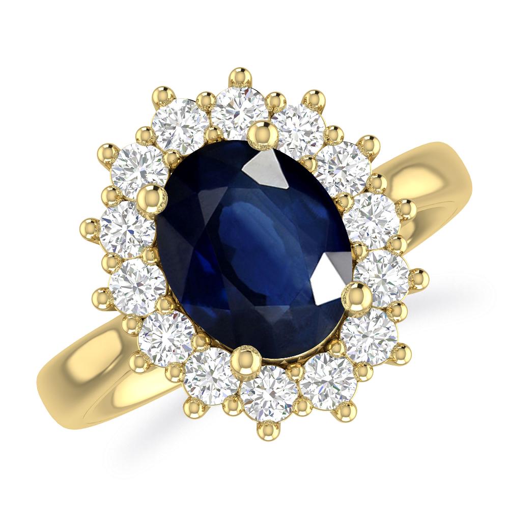 Yellow Gold - Sapphire