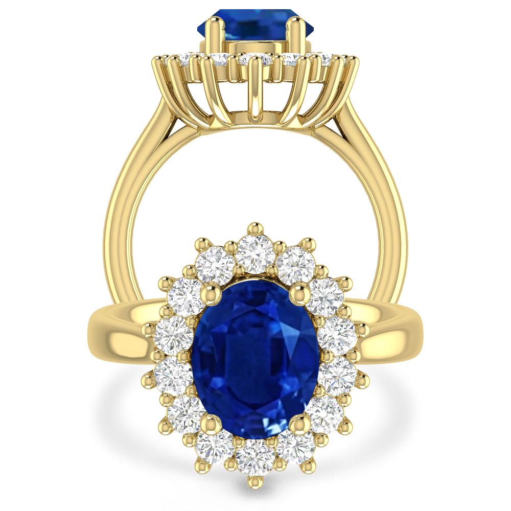 Yellow Gold - Sapphire