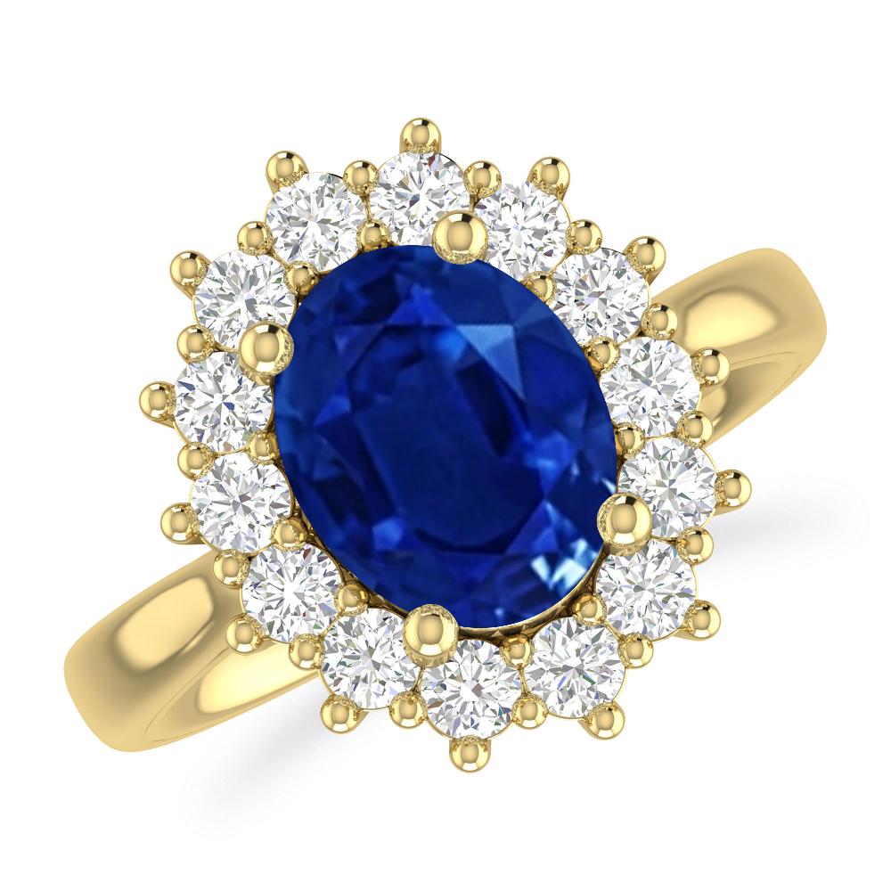 Yellow Gold - Sapphire