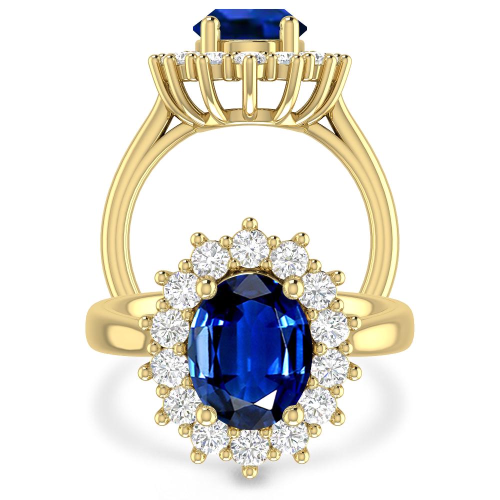 Yellow Gold - Sapphire