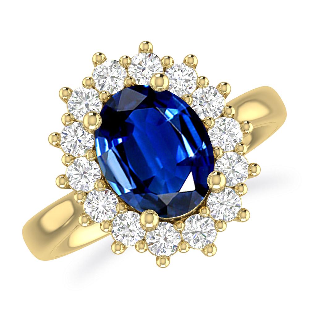 Yellow Gold - Sapphire