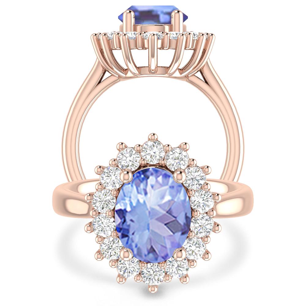 Rose Gold - Tanzanite