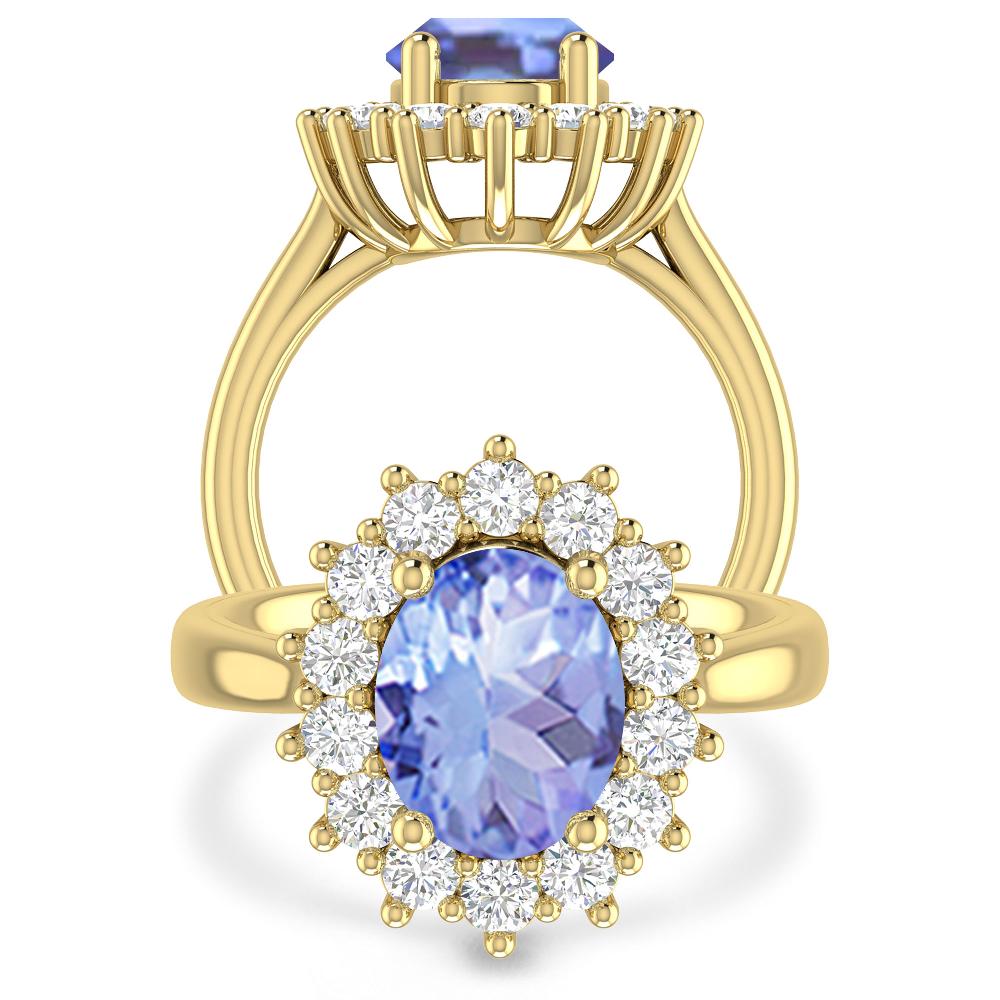 Yellow Gold - Tanzanite