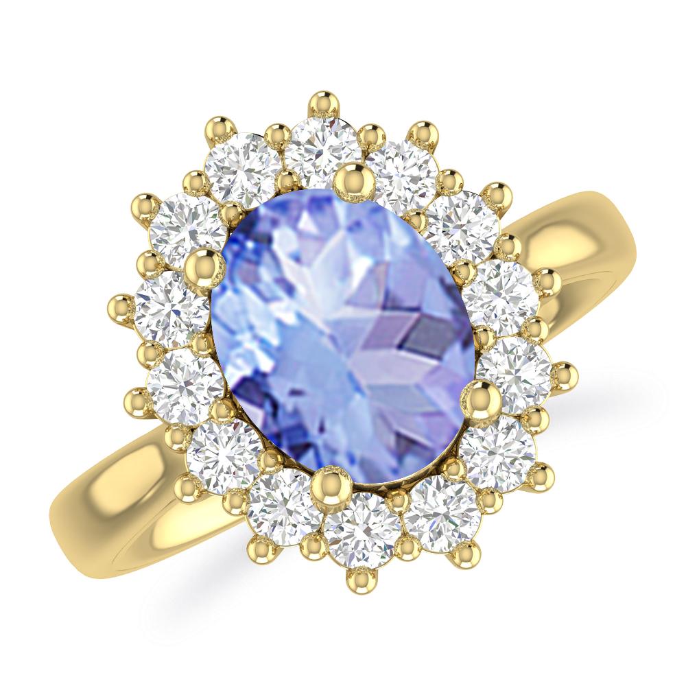 Yellow Gold - Tanzanite