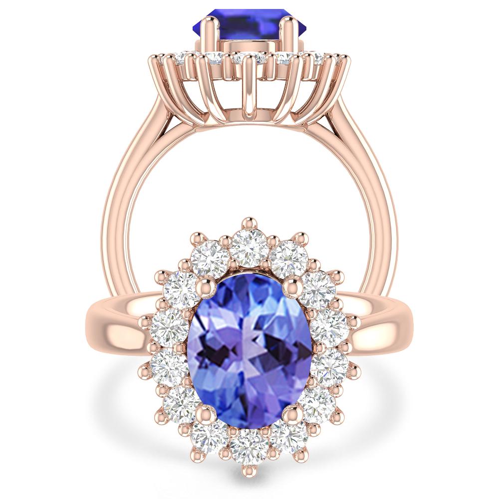 Rose Gold - Tanzanite