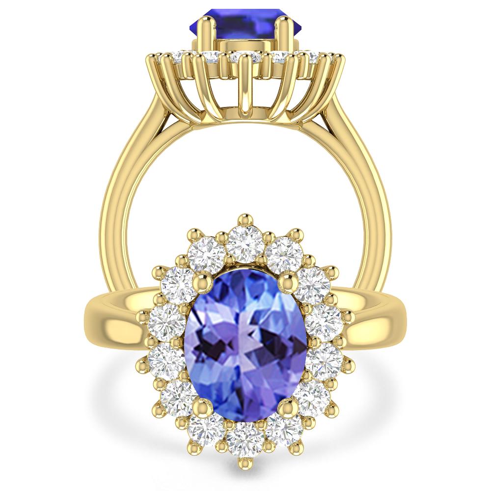 Yellow Gold - Tanzanite