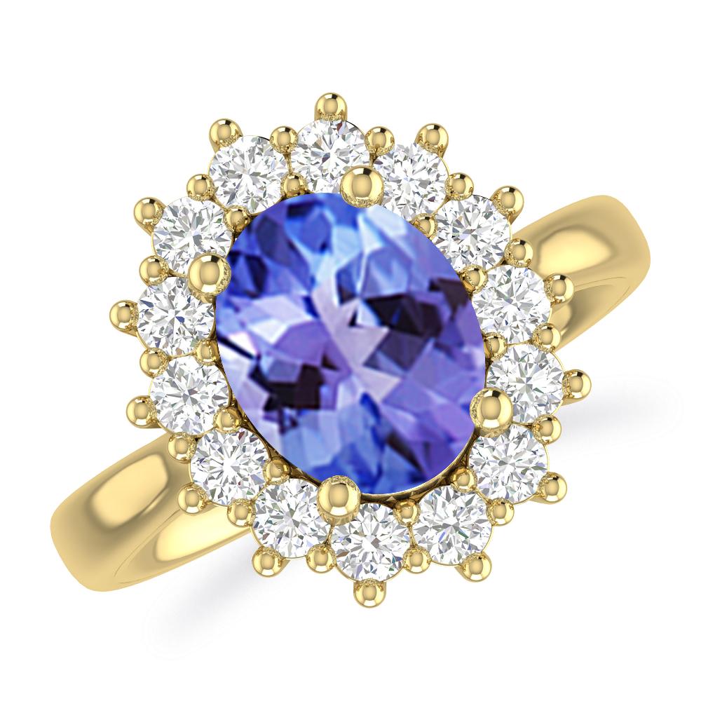 Yellow Gold - Tanzanite