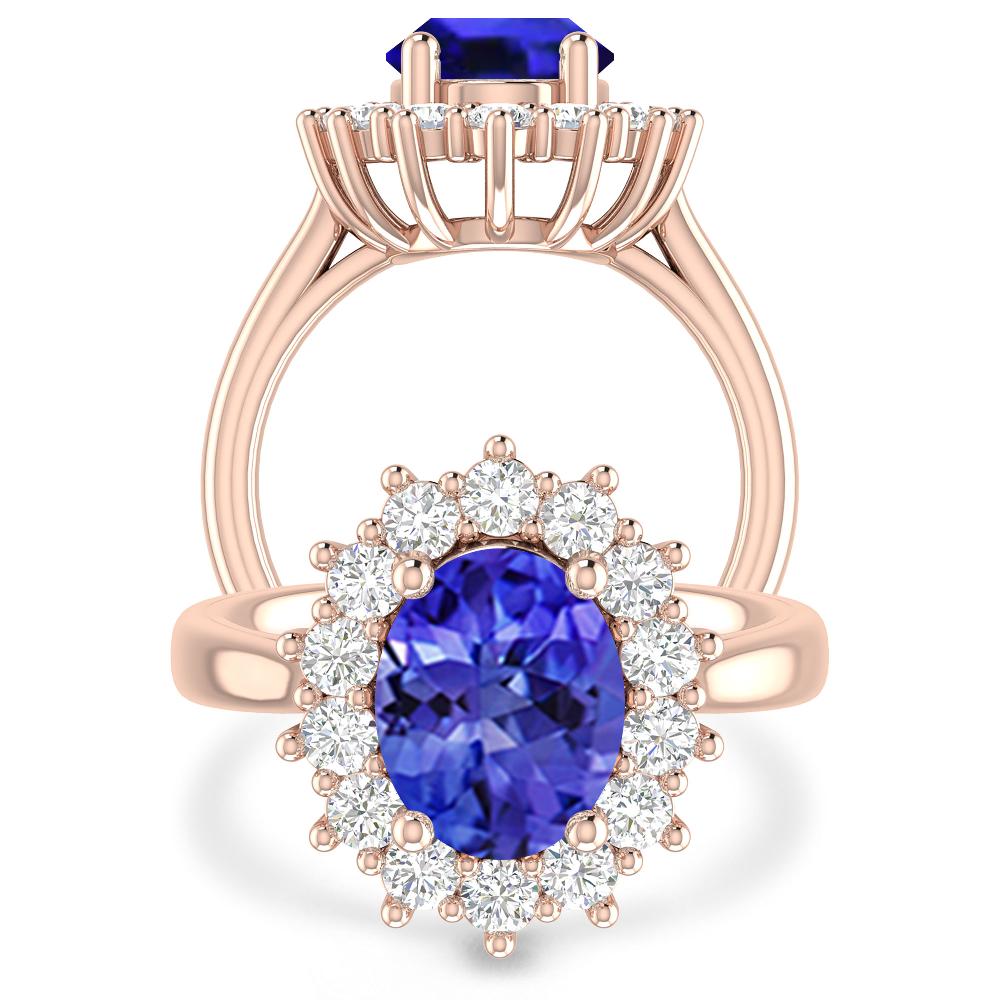 Rose Gold - Tanzanite