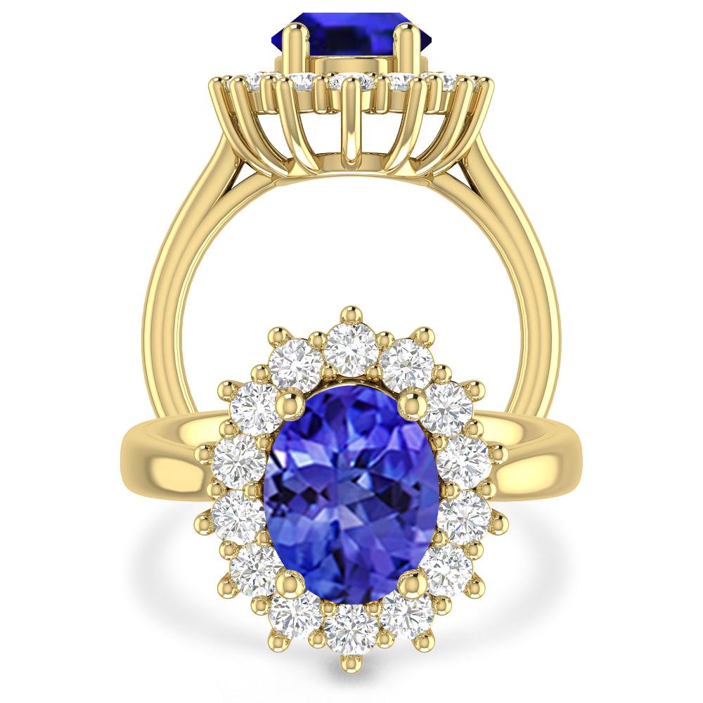 Yellow Gold - Tanzanite