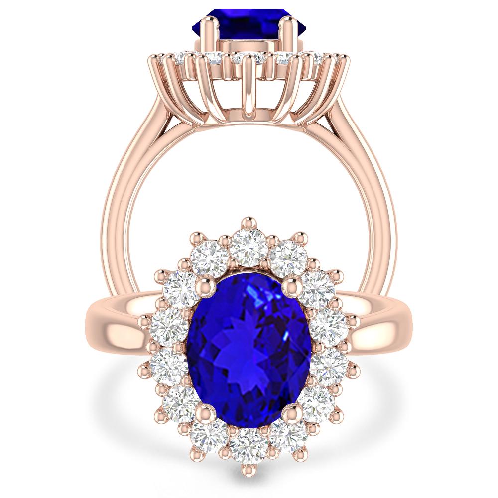 Rose Gold - Tanzanite