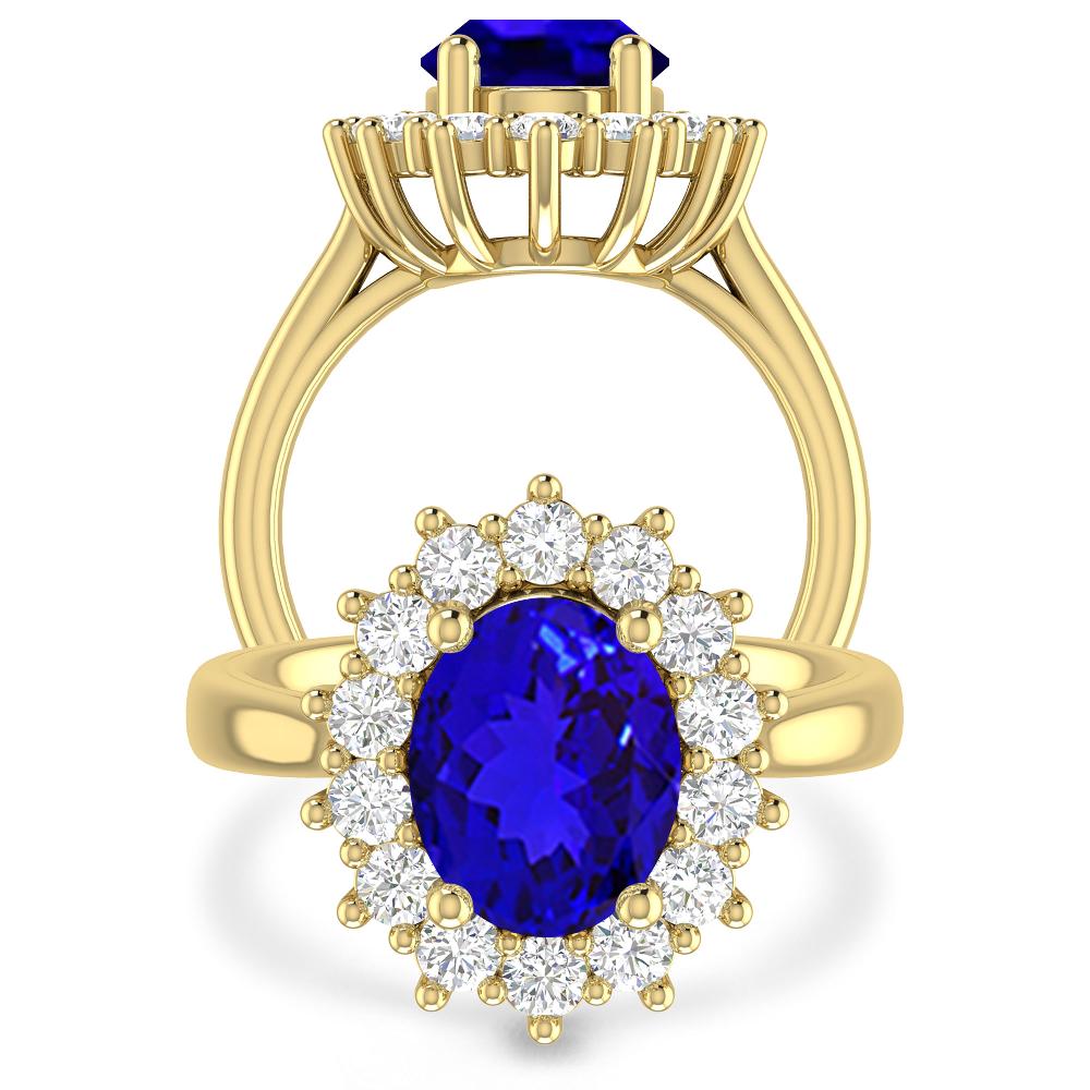 Yellow Gold - Tanzanite