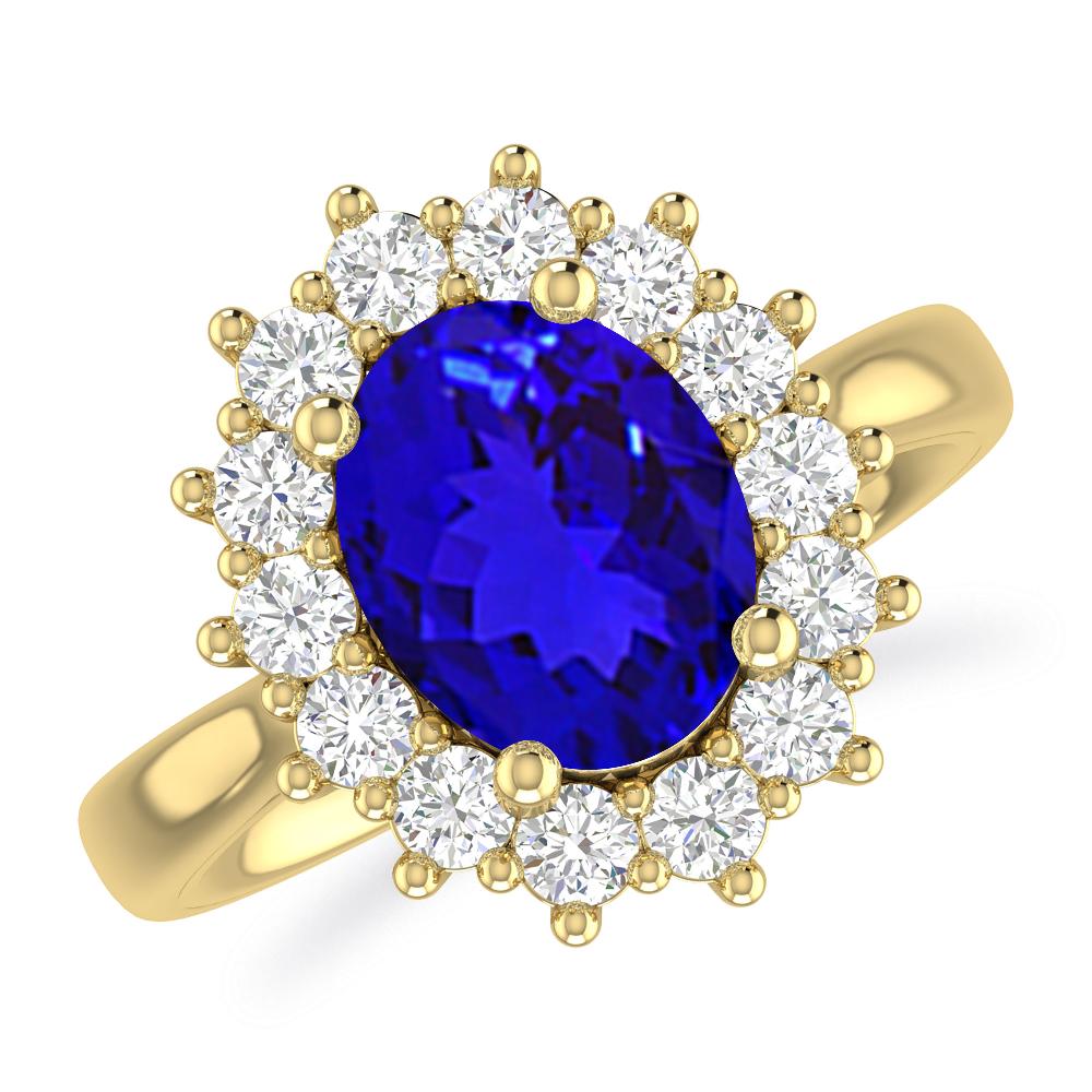 Yellow Gold - Tanzanite