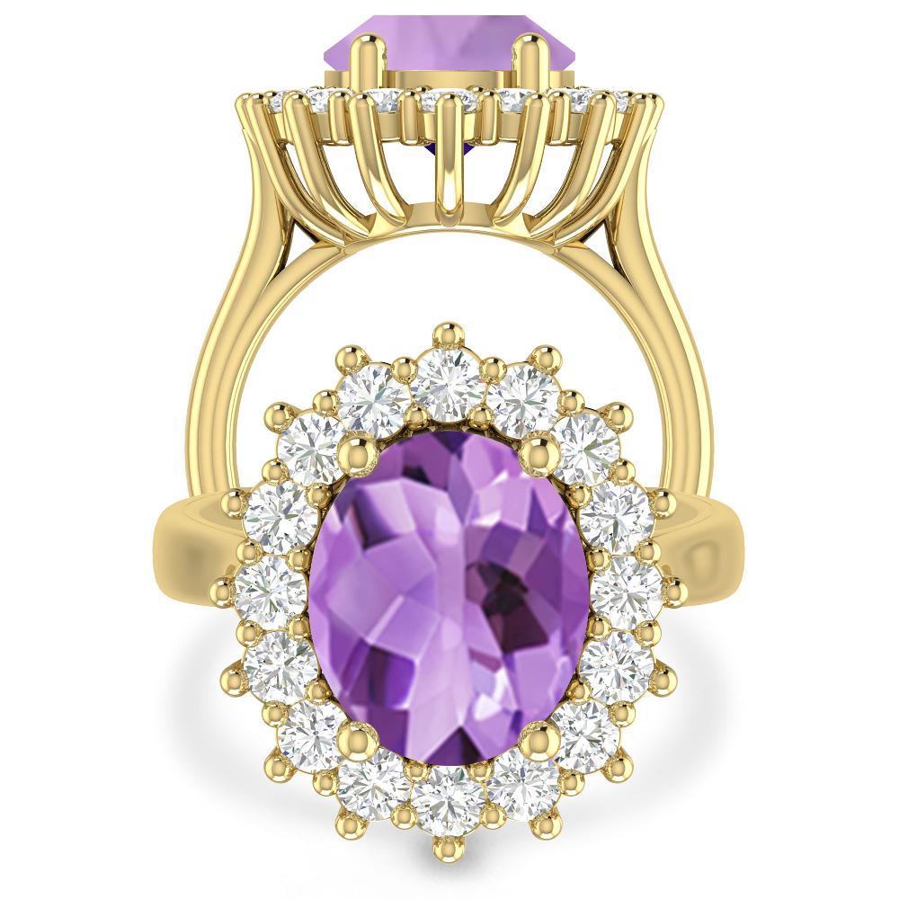 Yellow Gold - Amethyst