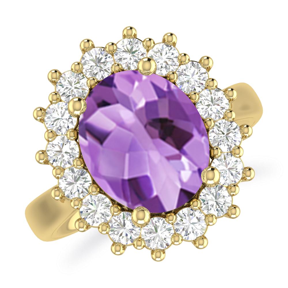 Yellow Gold - Amethyst